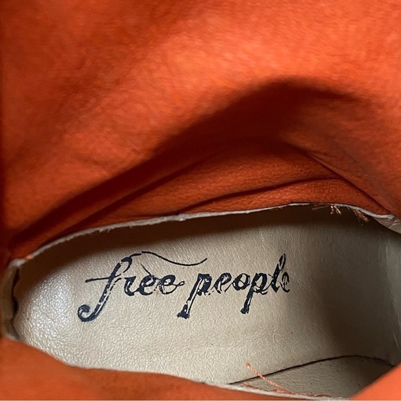 New! Free People Dakota Red Suede Studded Heeled Boot 41 - Picture 13 of 15